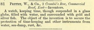 Great Exhibition Official Catalogue 1851, page 417. Are vintage watches waterproof?