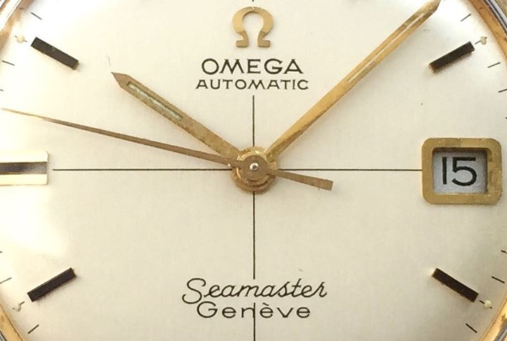 Double-signed Omega Seamaster Genève.