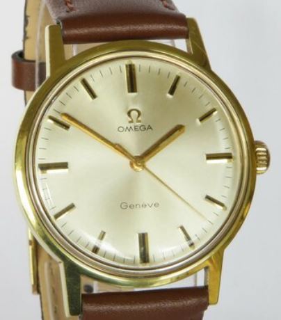 Omega Genève gold-plated wristwatch, 1970.