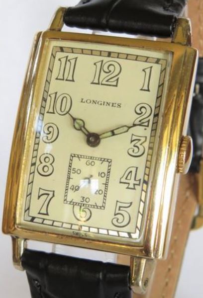 14ct gold Longines wristwatch, 1929