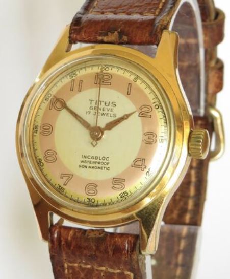 Titus Geneve wristwatch, 1950s.